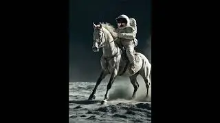 Astronaut Rides a White Horse on the Moon | Unreal Cinematic CGI Short