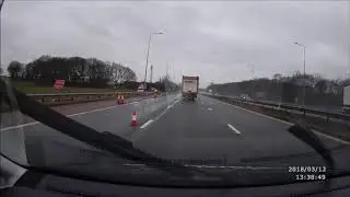 M6 Lorry Fire - RoadHawk HD Dash Cam