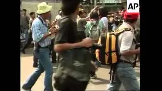 Hundreds in violent protests against fuel price hikes.