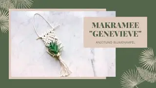 DIY Makramee Mini-Blumenampel selber machen für Anfänger - Schritt für Schritt Anleitung