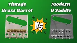 Telecaster 6-Saddle vs Brass Barrel Saddle (No Talking)