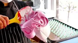 Жевательное печенье безе / Корейская уличная еда