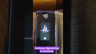 Digimon Vital Bracelet: Curimon Digivolving to Gurimon (Vital Bracelet Evolution)