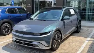 2025 Ioniq 5 Limited in Digital Teal safety setting set up and going over the interior and buttons.