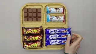 Ultimate Chocolate ASMR Unpacking with Milky Way, Lion, Ritter Sport, Kinder Chocofrech