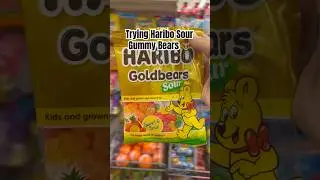 Trying Haribo Sour Gummy Bears 🐻