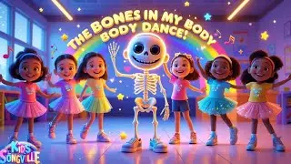  The Bones in My Body Dance! | Fun & Educational Kids Song| Kids Songville Rhymes 
