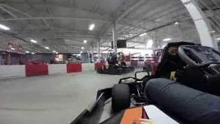 High Voltage Indoor Karting, Full race including crash. (Medina Ohio)