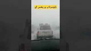 Heavy snowfall at Babusar Top | Stucked at Babusar Top