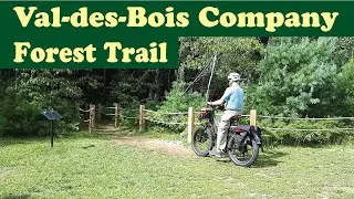 Ebike Ride Along a Beautiful Forest Trail in Val-des-Bois