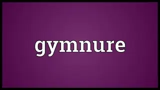 Gymnure Meaning