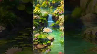 GENTLE PIANO, WATER SOUNDS, FROGS & INSECTS BUZZING WILL RELAX YOU &bull; PERFECT WEEKEND RELAXER