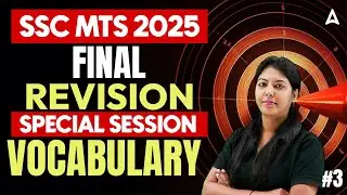 SSC MTS English Vocabulary in Tamil | SSC MTS English Grammar Revision in Tamil | By Pranawa Mam #3