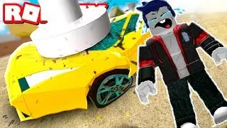 Мультики про машинки Roblox Уничтожаем машины Роблокс Car Crushers 2 Beta нубик РОБЛОКС ПО РУССКИ