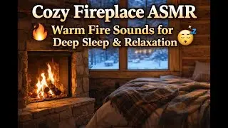 Cozy Fireplace ASMR | Warm Fire Sounds for Deep Sleep and Relaxation