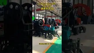 Small mobile diesel engine powered jaw crusher +hammer crusher mill, stone crushing machine line