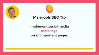 Implement social media meta tags on all important pages! #mangoolsseotips