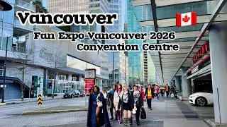 How is Fan Expo Vancouver? Convention Centre/Vancouver Winter Feels but Sunnyf☀️🇨🇦Relaxing walk[4K] 