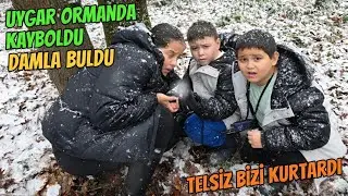 KARLI ORMANDA UYGAR KAYBOLDU! KORKU DOLU ANLAR! DAMLA SON ANDA BULDU! 😱❄️ TELSİZ OLMASA… 😨📻