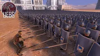 1 Male Zombie VS. 10,000 SpearMan - UEBS - Ultimate Epic Battle Simulator