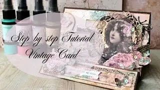 Step by step Tutorial Vintage Card