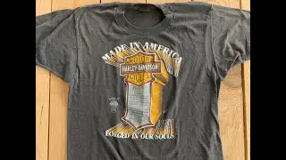 Thrifted 1983 3D Emblem Harley Davidson Shirt