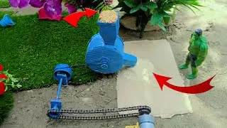 diy tractor mini flour mill machine science projector | atta chakki | mini motor and flour machine