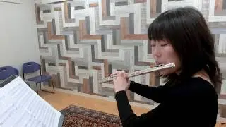 アルテフルート教則本 1巻 一課5　(上の段のみ演奏)Thema,Var.1,Var.2 yu flute