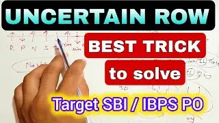 Uncertain row puzzle | Linear row puzzle super trick 🔥