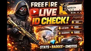 FREE FIRE LIVE 🔴 ID CHECK | Real Players, Real Stats!