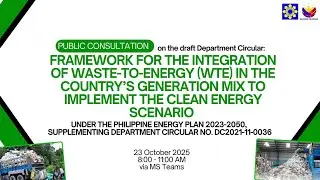 LIVE | DOE - REMB Public Consultation (23 October 2025)