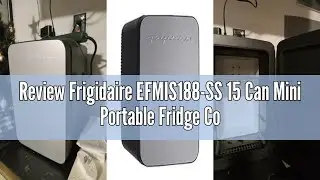 Review Frigidaire EFMIS188-SS 15 Can Mini Portable Fridge Cooler, 10L, 15-can Capacity, Brushed Stai