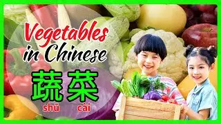 Vegetable in Mandarin Chinese | 中文蔬菜名称 | 汉语蔬菜 | Vegetables and Colors in Chinese | 中文颜色和蔬菜名字