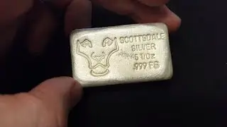 AUCTION #29: Scottsdale 5oz Hand Poured Silver Bar