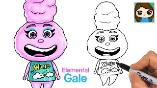 How to Draw Gale 💨 Elemental