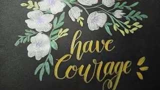 Brush pens calligraphy | moderncalligraphy quotes | Doodling | Brusto metallic brush pen calligraphy