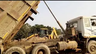 Jcb And Truck Video For Kids | Jcp,Trucks,Jcv,Dozer Working