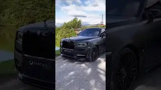 Matt black rolls Royce