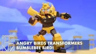 ANGRY BIRDS TRANSFORMERS BUMBLEBEE BIRD! | Custom BLOKS Kit Video Showcase |