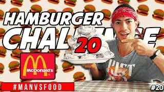 MANGIO 20 HAMBURGER DI MCDONALDS CHALLENGE - Fast Food Cheat Meal ITA | MAN VS FOOD