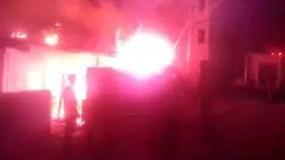Fire accident in bellary by weather