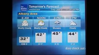 WeatherStar XL Simulator January 8, 2026 Albany NY