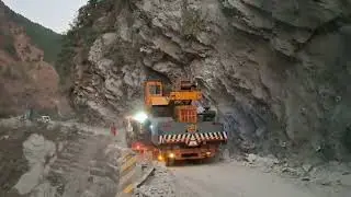 Road widening of narrow width & height 
