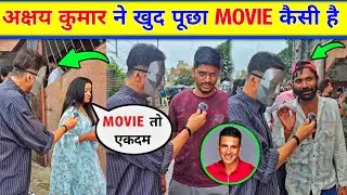 😲Akshay Kumar interviewed people with a mask on his face | housefull 5 review akshay kumar IN PUBLIC