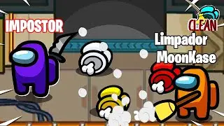 o impostor mata e eu limpo o corpo! (Among us)
