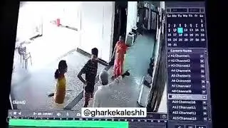 kalesh b/w girl and security guard in Agra over lift failure in building.