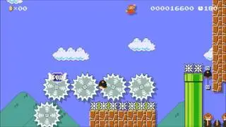 Super Mario Maker - Kaizo Level: Breakfast Kaizo Over Easy