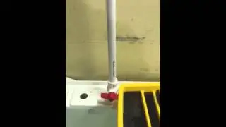 Homemade hydrographic dip tank