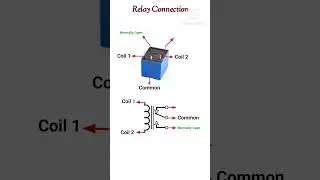Relay connection | #shorts #relay #electroniccomponents #rahulkielectronic