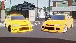Vineria's Evo 7 VS Evo 3 Guy Race Initial D Drift Skills In Midnight Racing: Tokyo